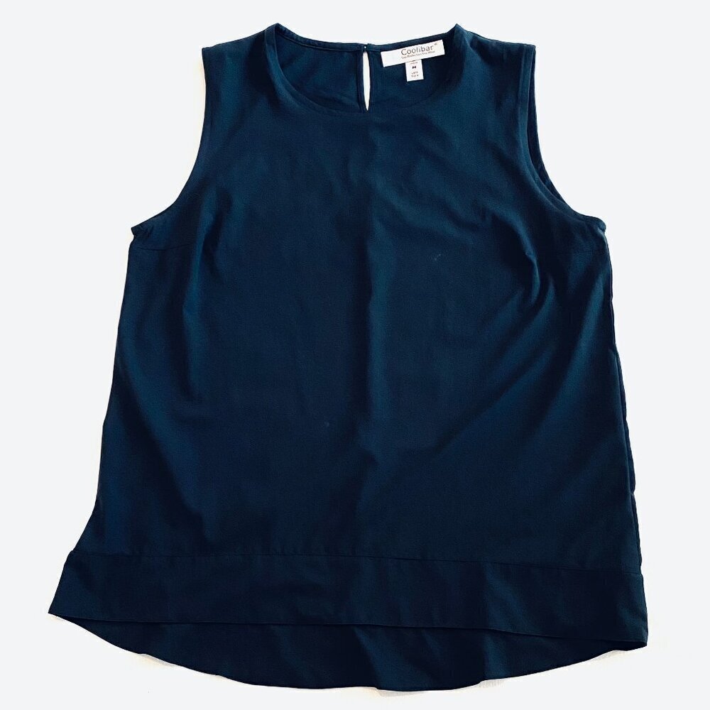 Coolibar tank top Women's Medium black sleeveless UPF 50+ staple versatile soft